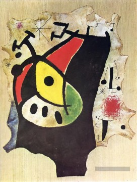 Joan Miró œuvres - Femme dans la nuit Joan Miro